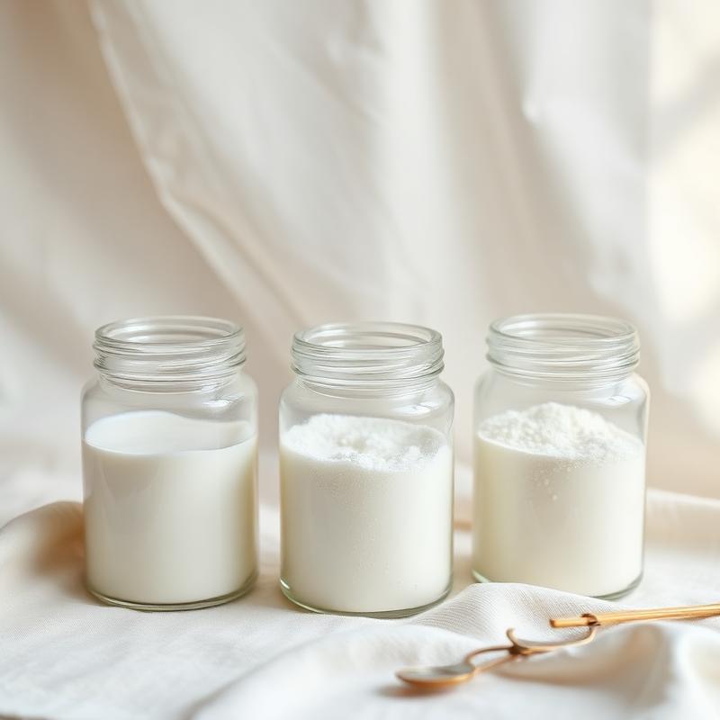 Glazen bewaarpotten voor schoonmaakingrediënten