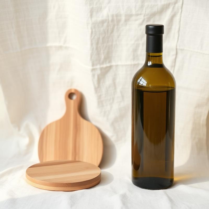 Fles olijfolie voor onderhoud en DIY